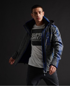 Superdry Limited Edition Hybrid Borg SD-Windcheater Férfi Kabát Fekete | ZGUQC9601